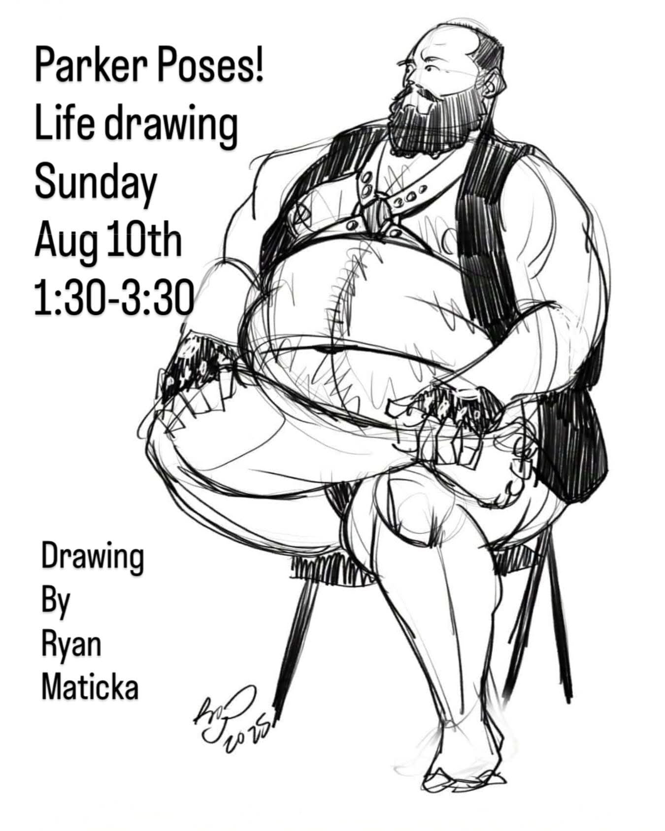 August 10th LIfe Drawing w/Mike Welton with Mike Welton