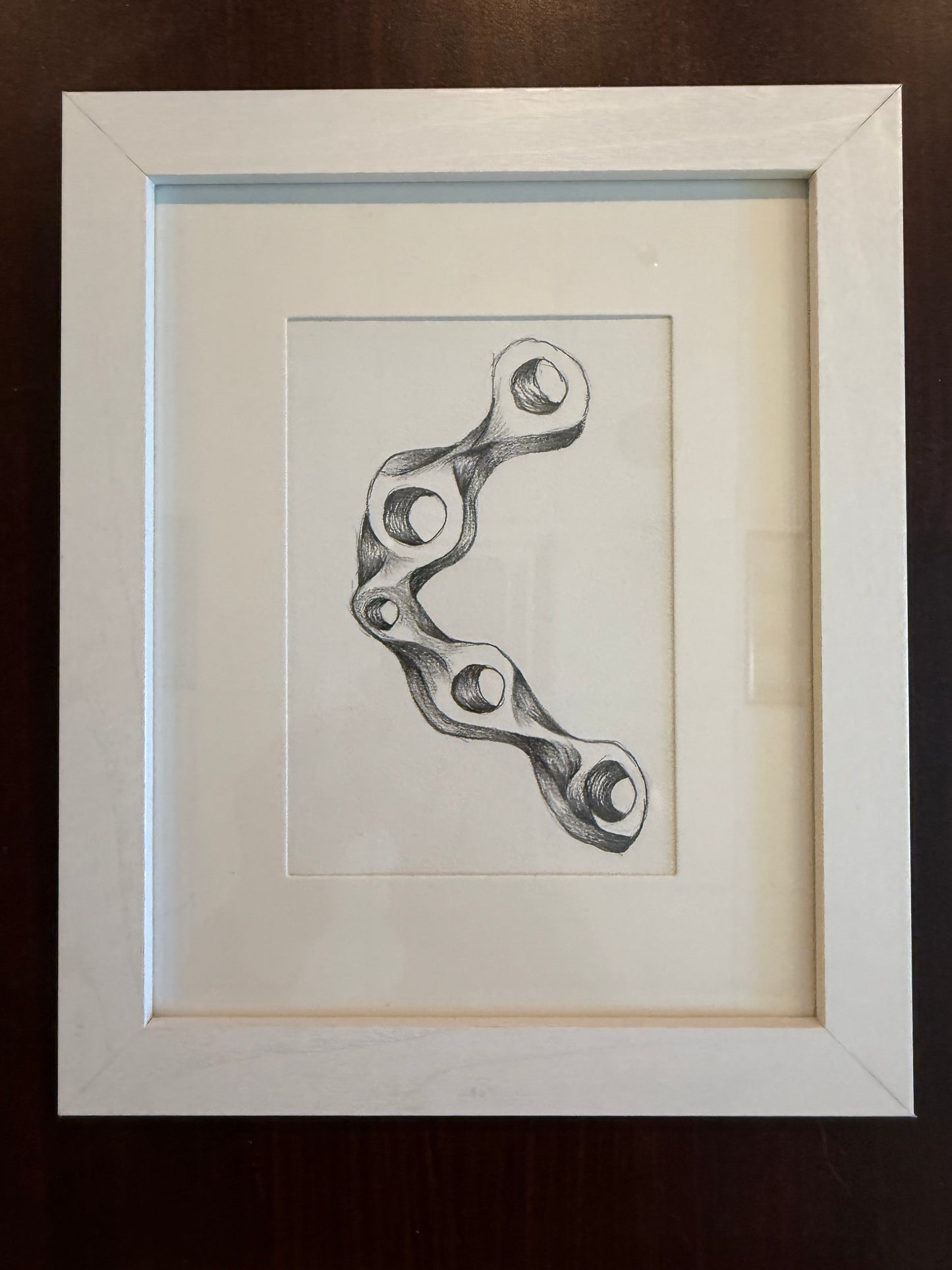 Untitled 9 by Teddy Homan (framed original)