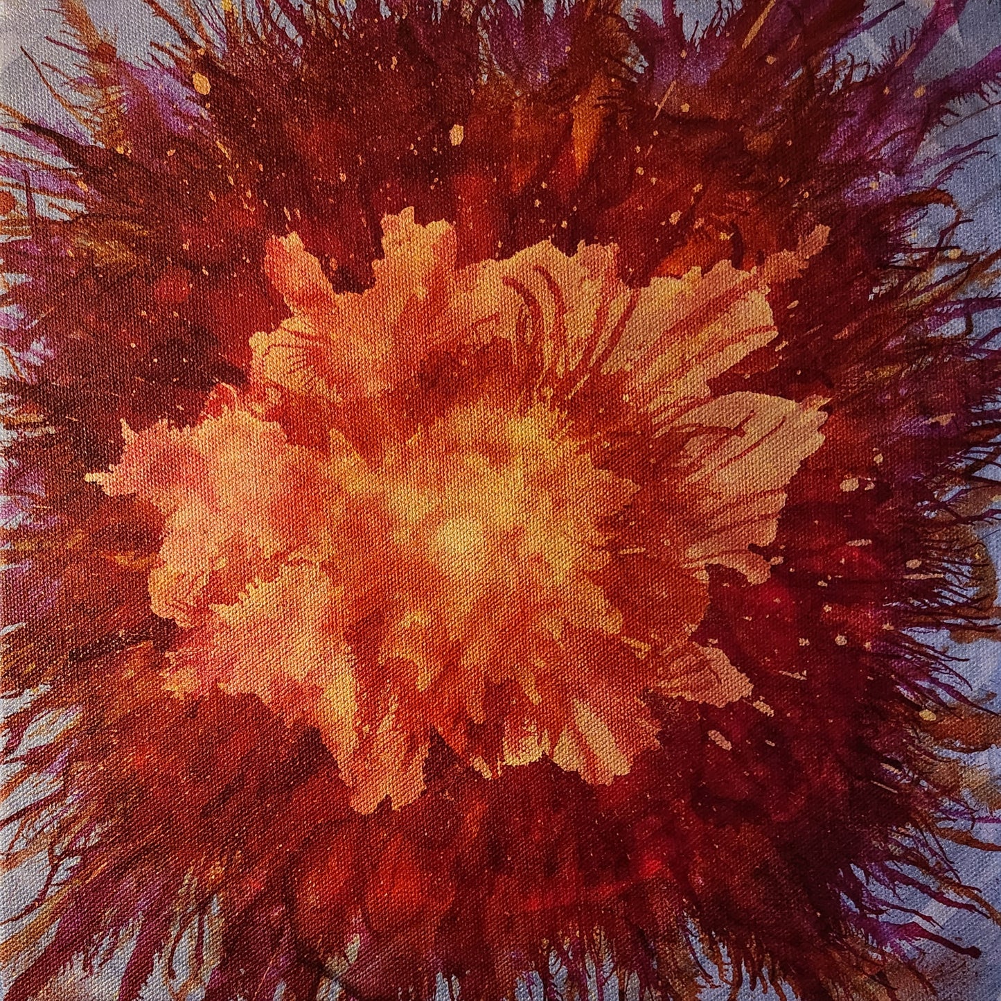Pansexual Pride Alcohol Ink by Juliet M. Parisi