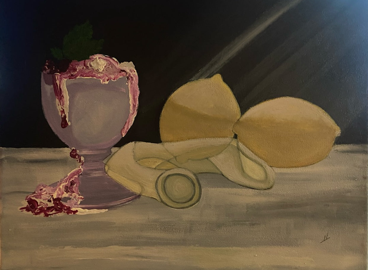 Dessert Acrylic on Canvas by J. M. Liles