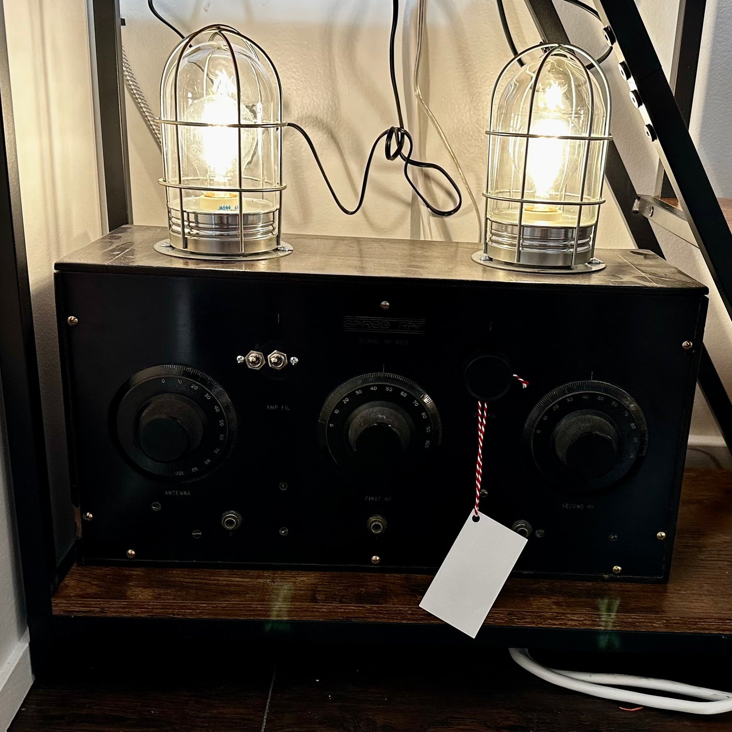 Antique Radio Lamp by Henry Sabia Arts