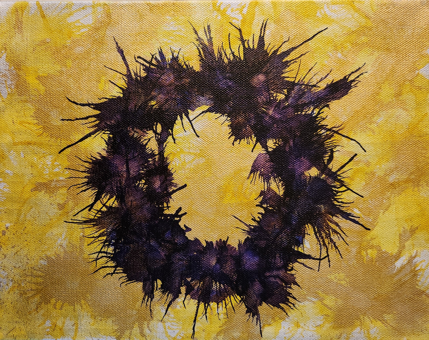 Intersex Pride Alcohol Ink by Juliet M. Parisi
