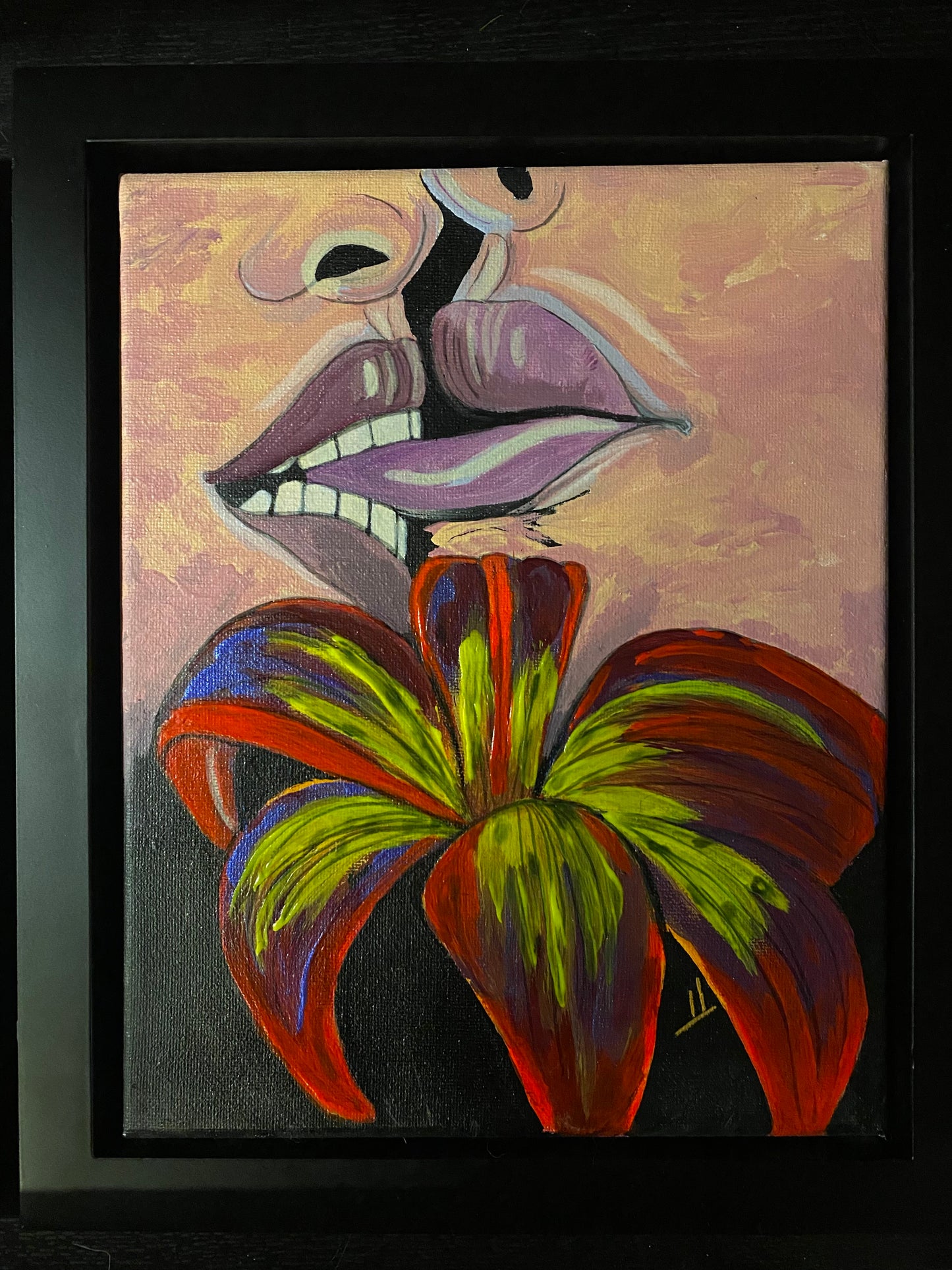 Tiger 8 x 10 Acrylic on Canvas by J. M. Liles