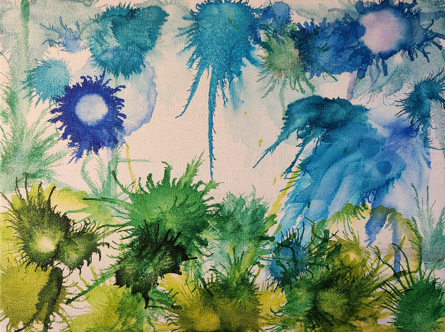 Men Love Men Alcohol Ink by Juliet M. Parisi