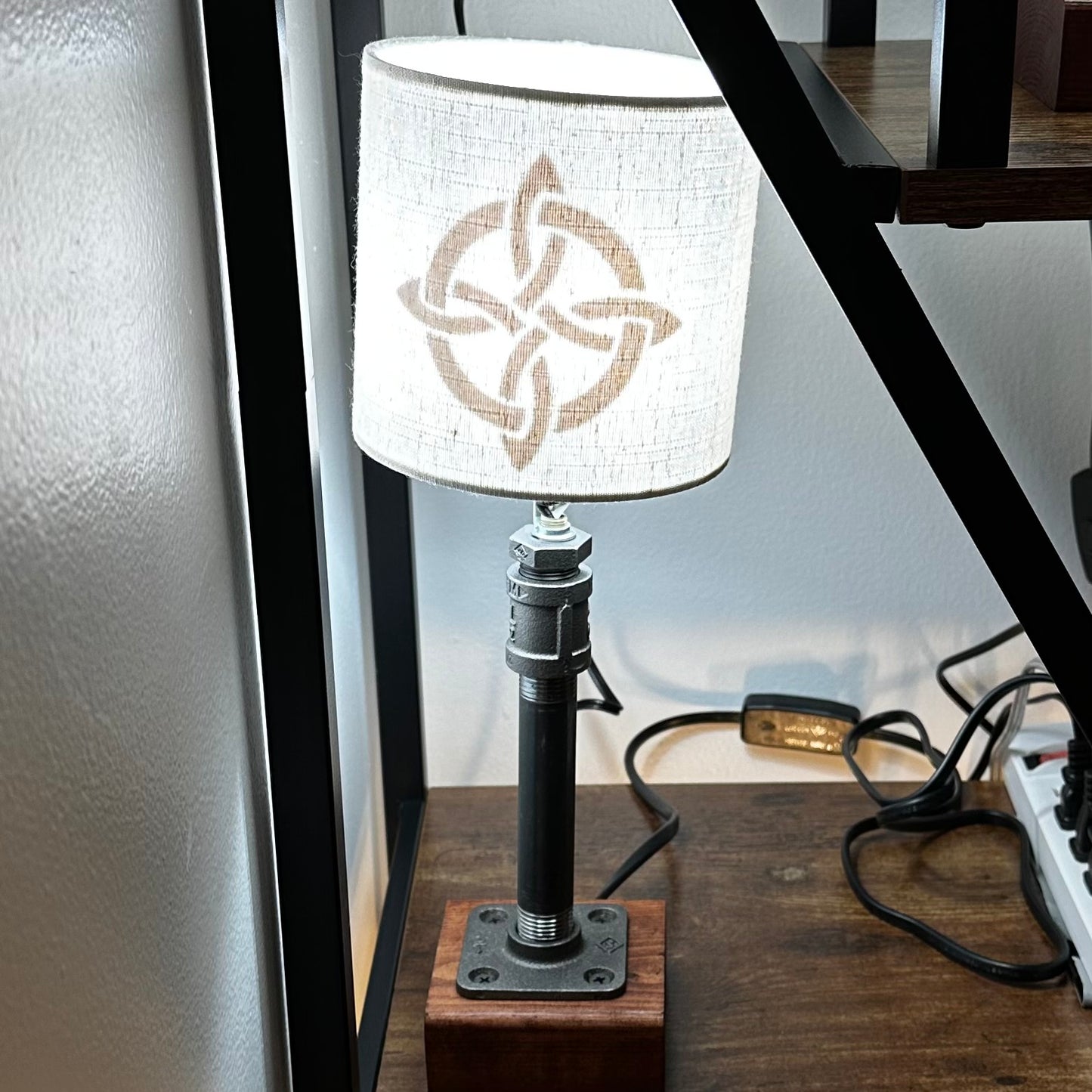 Knot Decal Lamp by Henry Sabia Arts