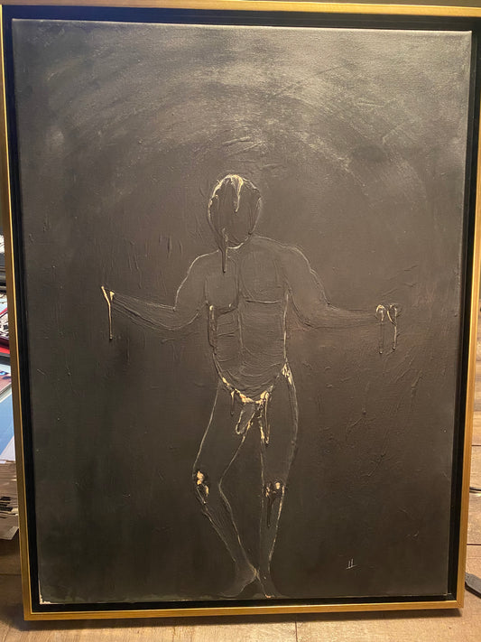Penance Acrylic on Canvas by J. M. Liles
