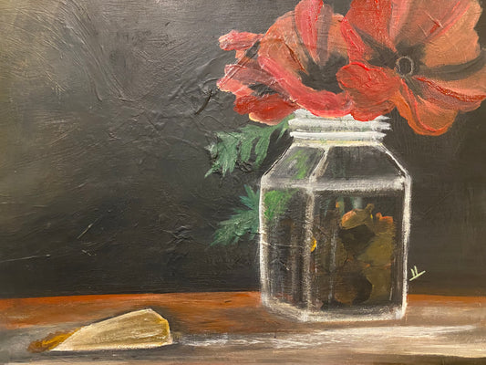 Poison Poppy 16x20 Acrylic on Canvas by J. M. Liles