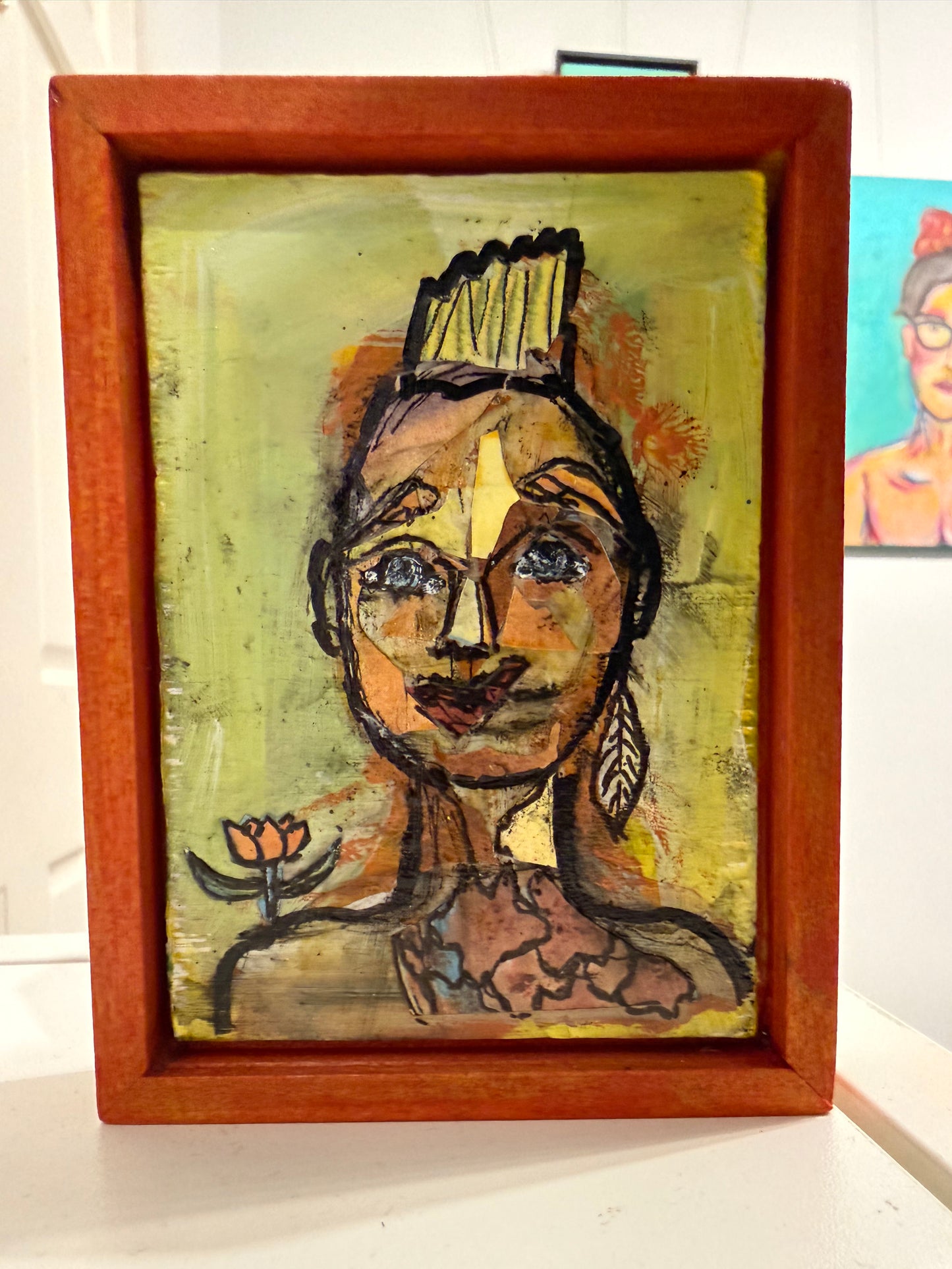 Small yellow “punk” by Juanita Tatum