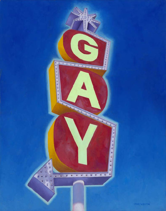 GAY Oil on Canvas by Mike Welton