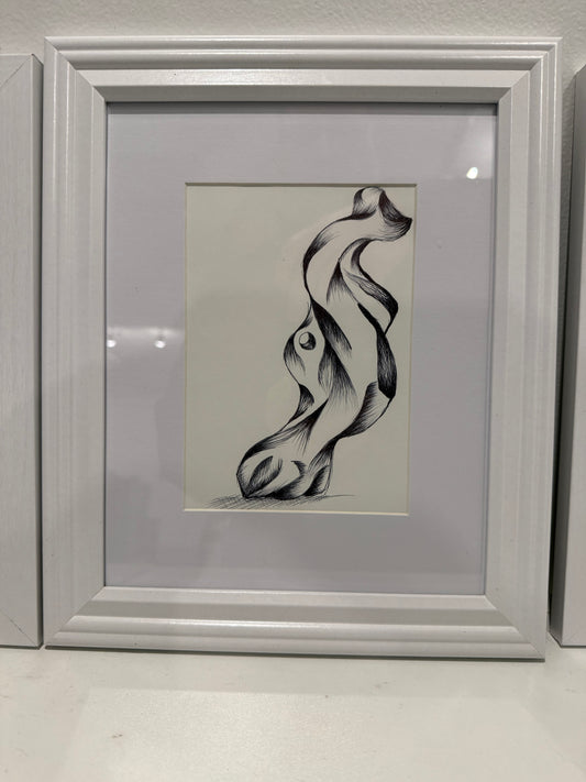 Untitled 5 by Teddy Homan (framed original)