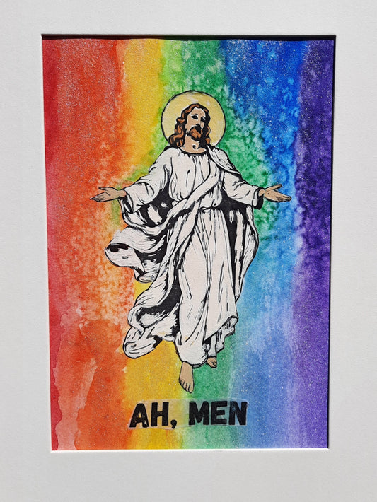 Ah, Men Watercolor by My Compadre LLC