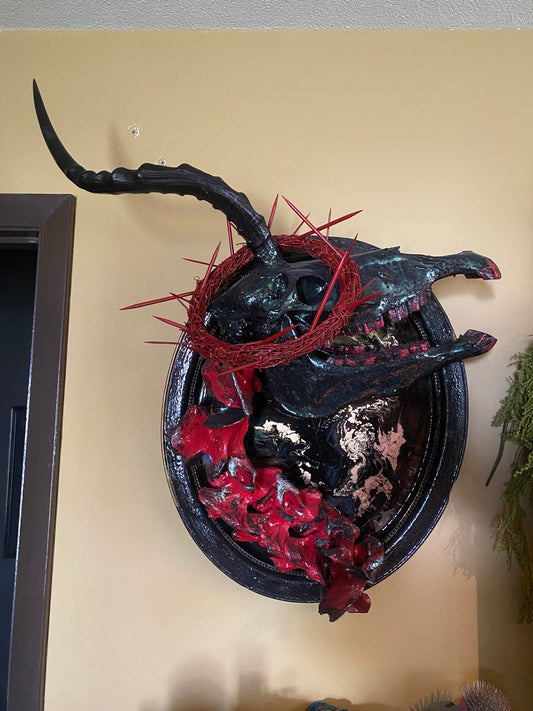 Chimera Vintage Frame, Resin, Real Bone and Horn by J. M. Liles