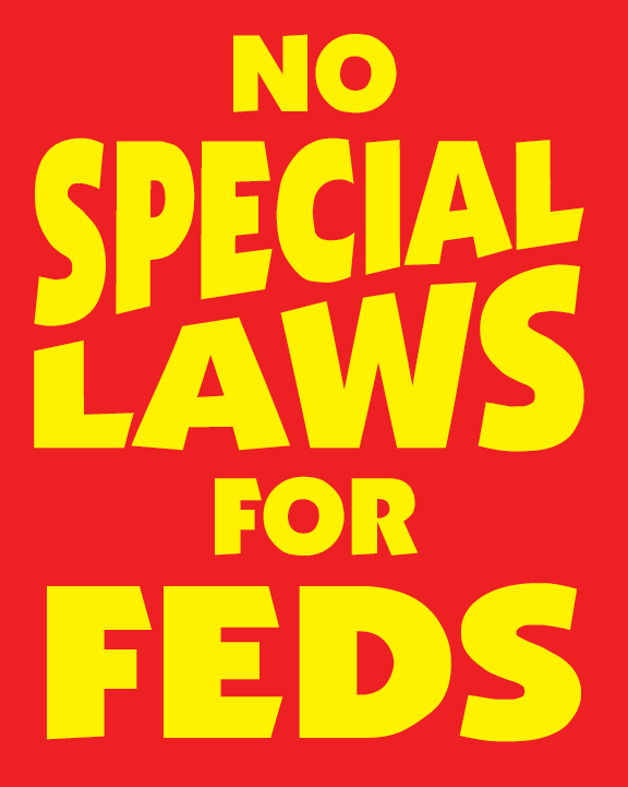 No Special Laws For Feds by Andy Furness (Print)