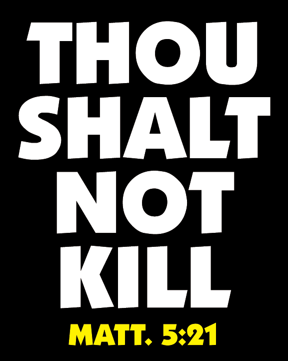 Thou Shalt Not Kill by Andy Furness (Framed)