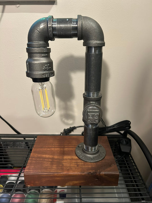 Pipe Lamp - Single Bulb by Henry Sabia Arts
