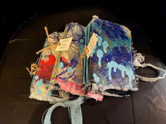 Splatter junk journals by Juanita Tatum