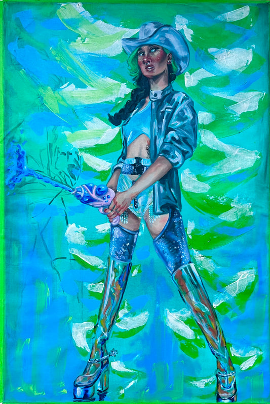 Squirter Oil on Canvas by Sooltan Madsen