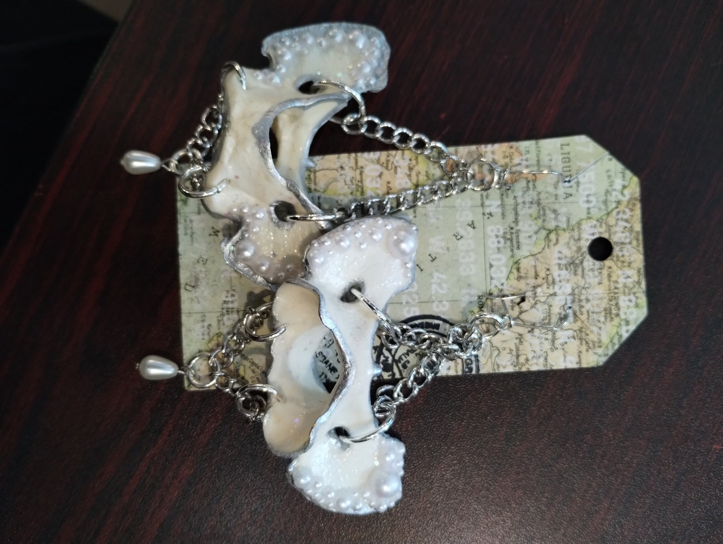 Large Elaborate Bone Hangers