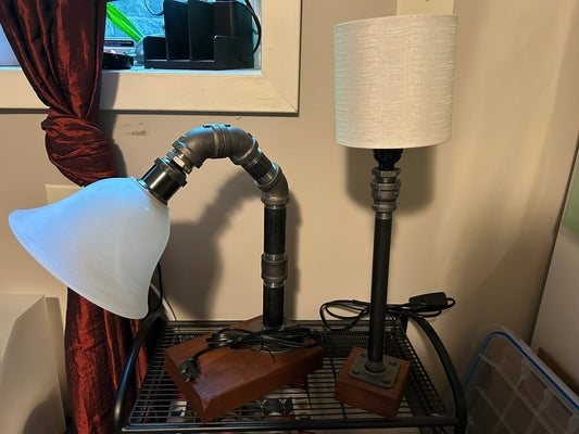 Pipe Shade Lamp by Henry Sabia Arts