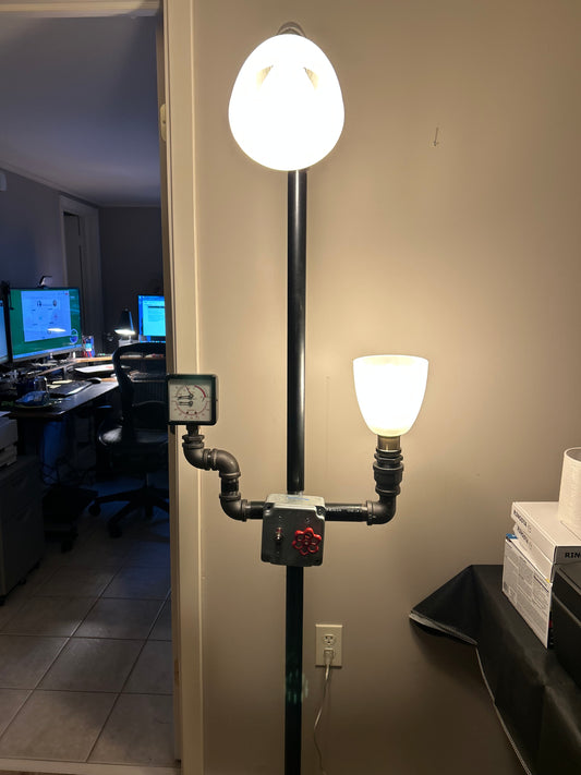 Gauged Floor Lamp by Henry Sabia Arts
